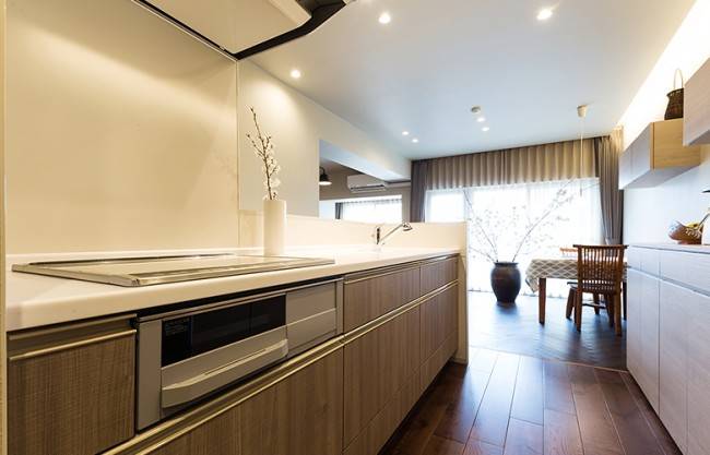 半オーフ゜ン型キッチン4