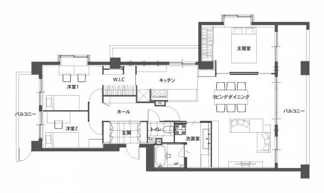 ■半オーフ゜ン型キッチン